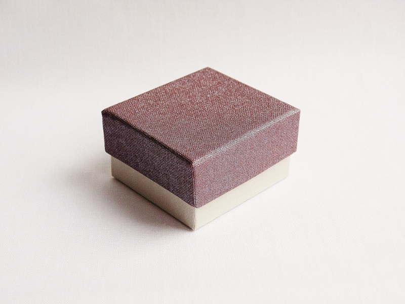 Šperková krabička - 40 x 42 x 25 cm - fialovo-šedá