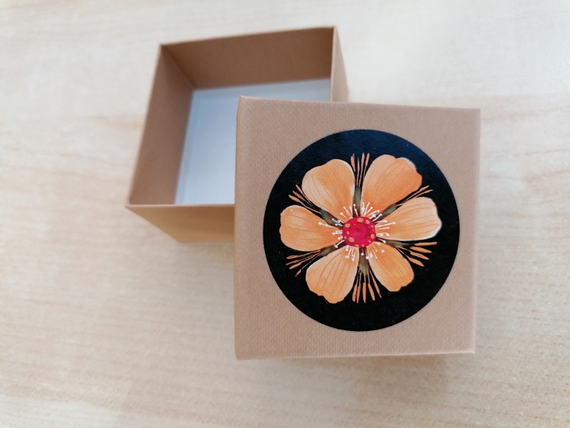 Dárková krabička - květiny  - vzor 8