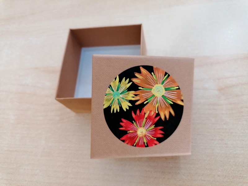 Dárková krabička - květiny  - vzor 9